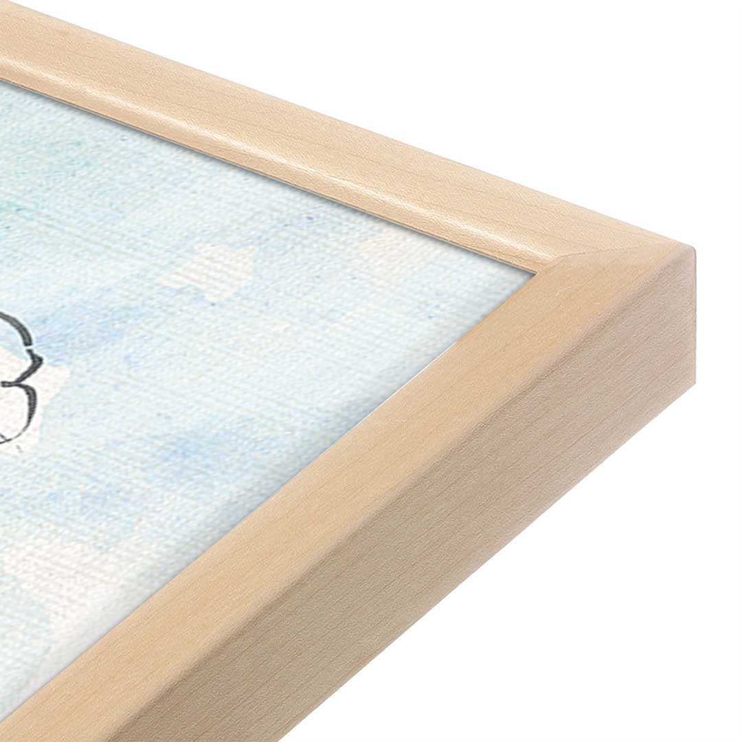[Color:Raw Maple], Picture of art in a Raw Maple frame at an angle
