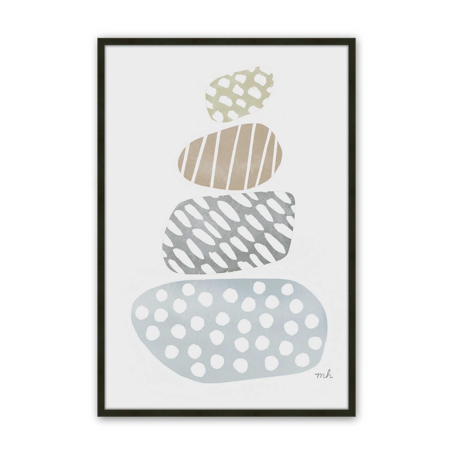 [Color:Satin Black], Picture of art in a Satin Black frame