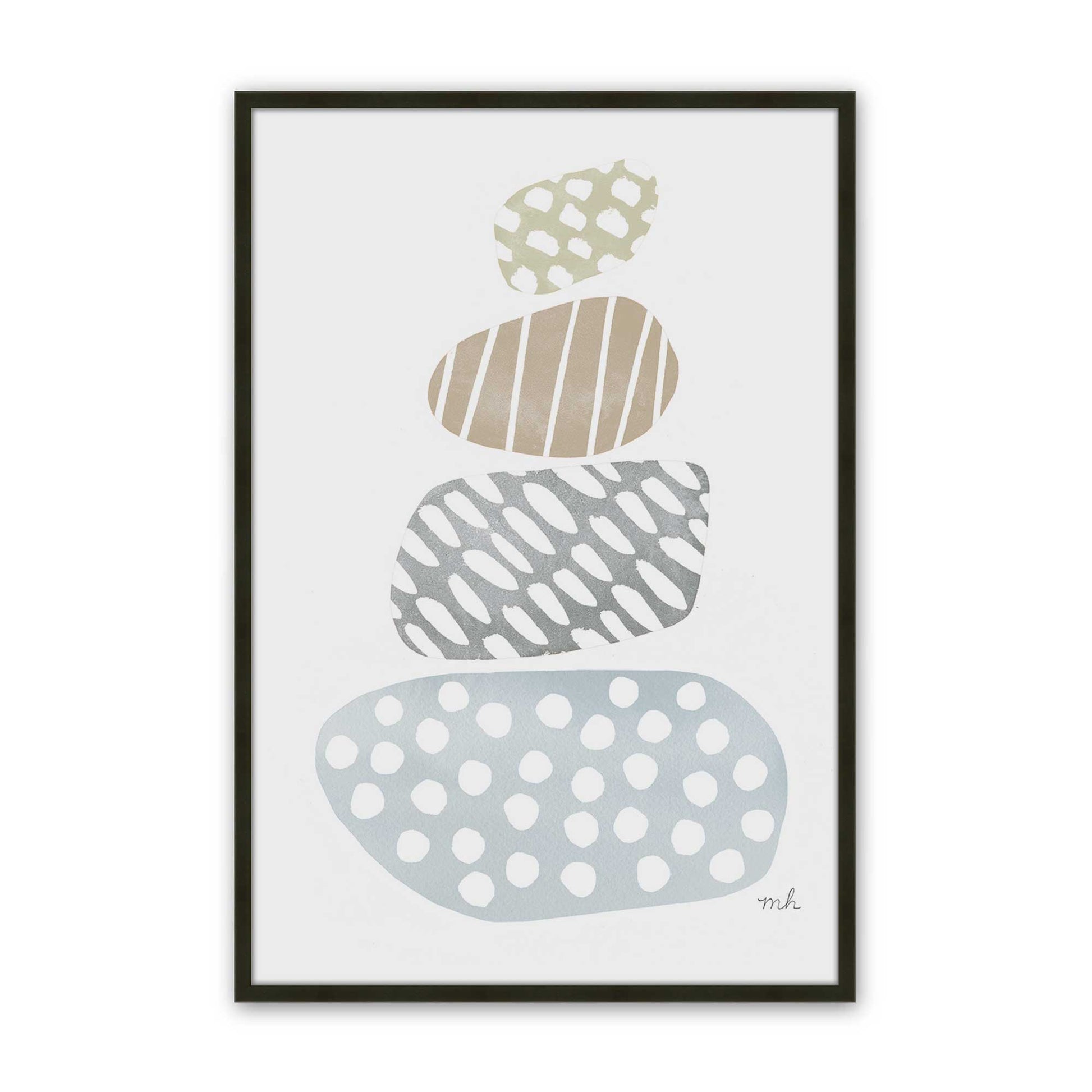 [Color:Satin Black], Picture of art in a Satin Black frame