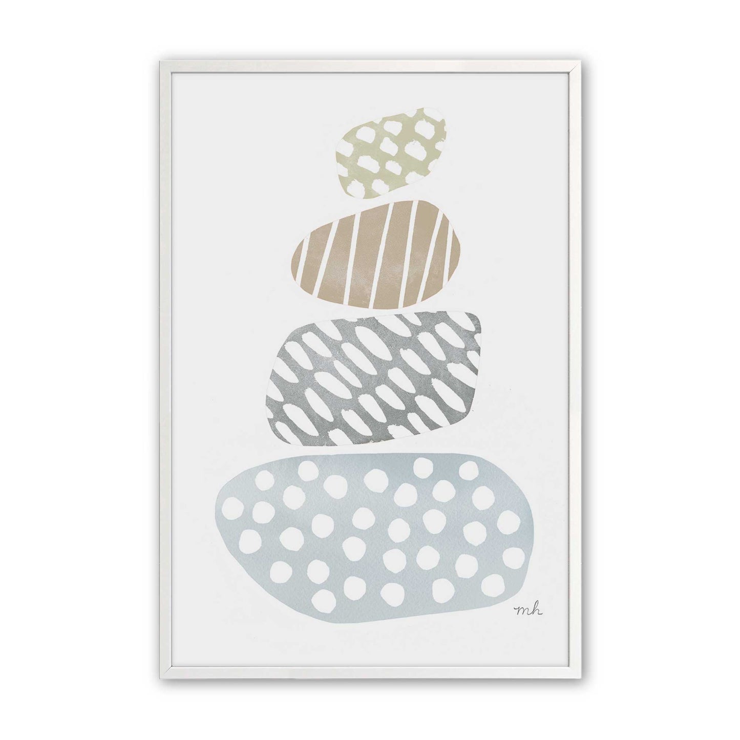 [Color:Opaque White], Picture of art in a Opaque White frame