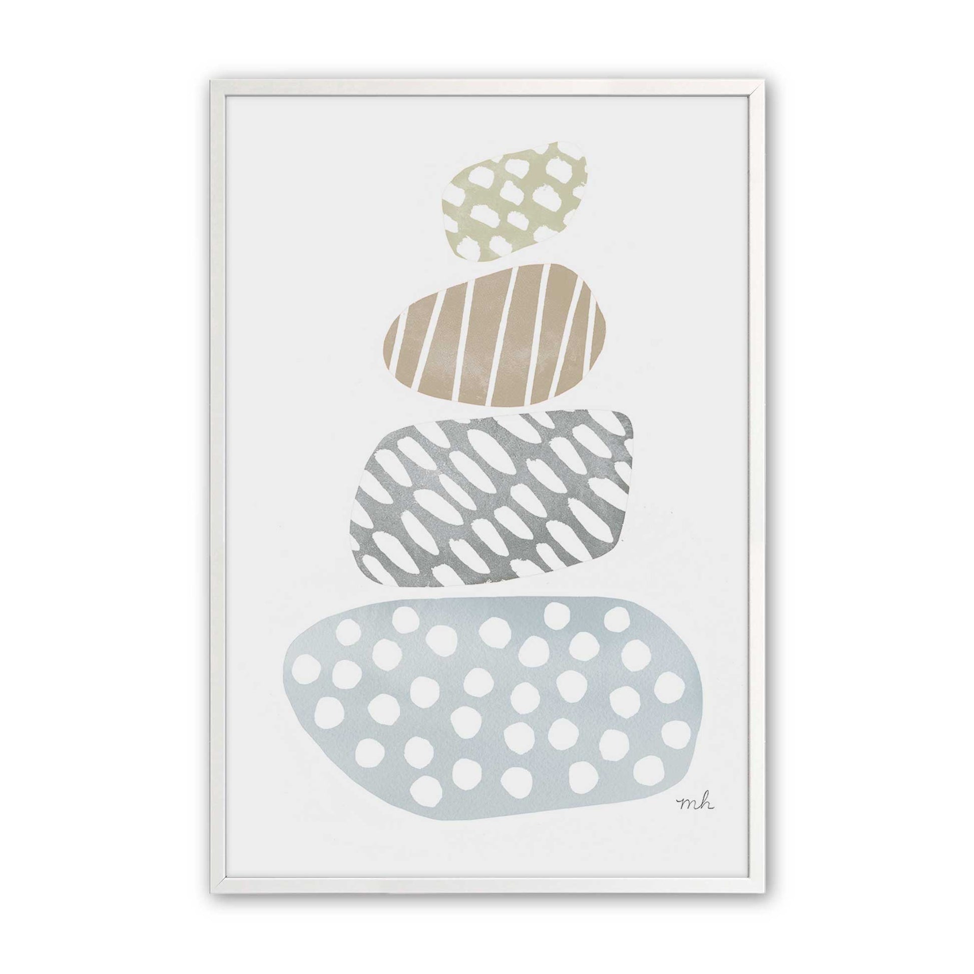 [Color:Opaque White], Picture of art in a Opaque White frame
