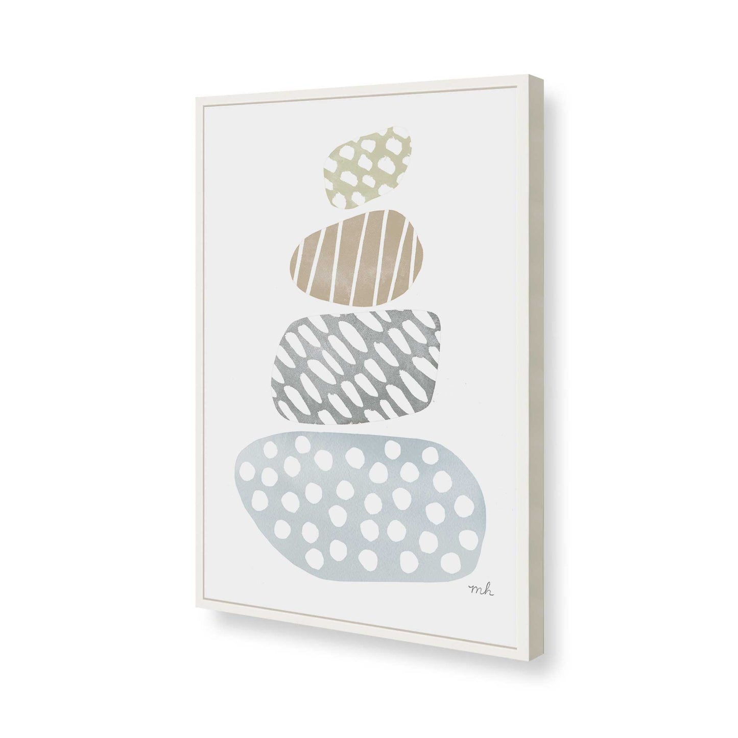[Color:Opaque White], Picture of art in a Opaque White frame of the corner