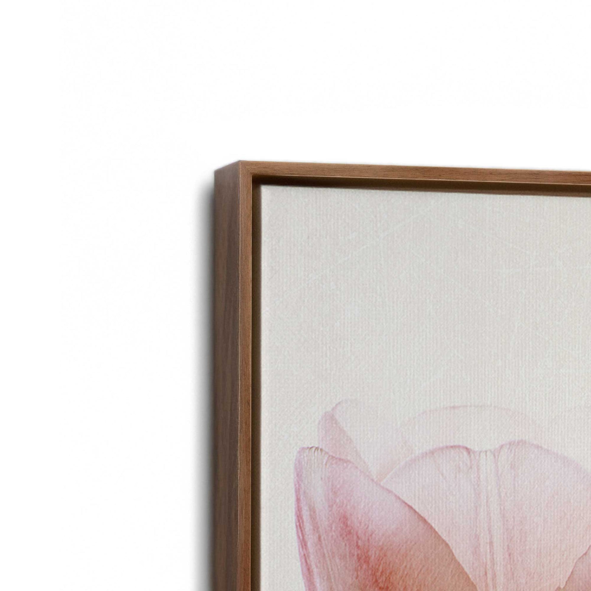 [Color:Walnut], Picture of art in a Walnut frame at an angle