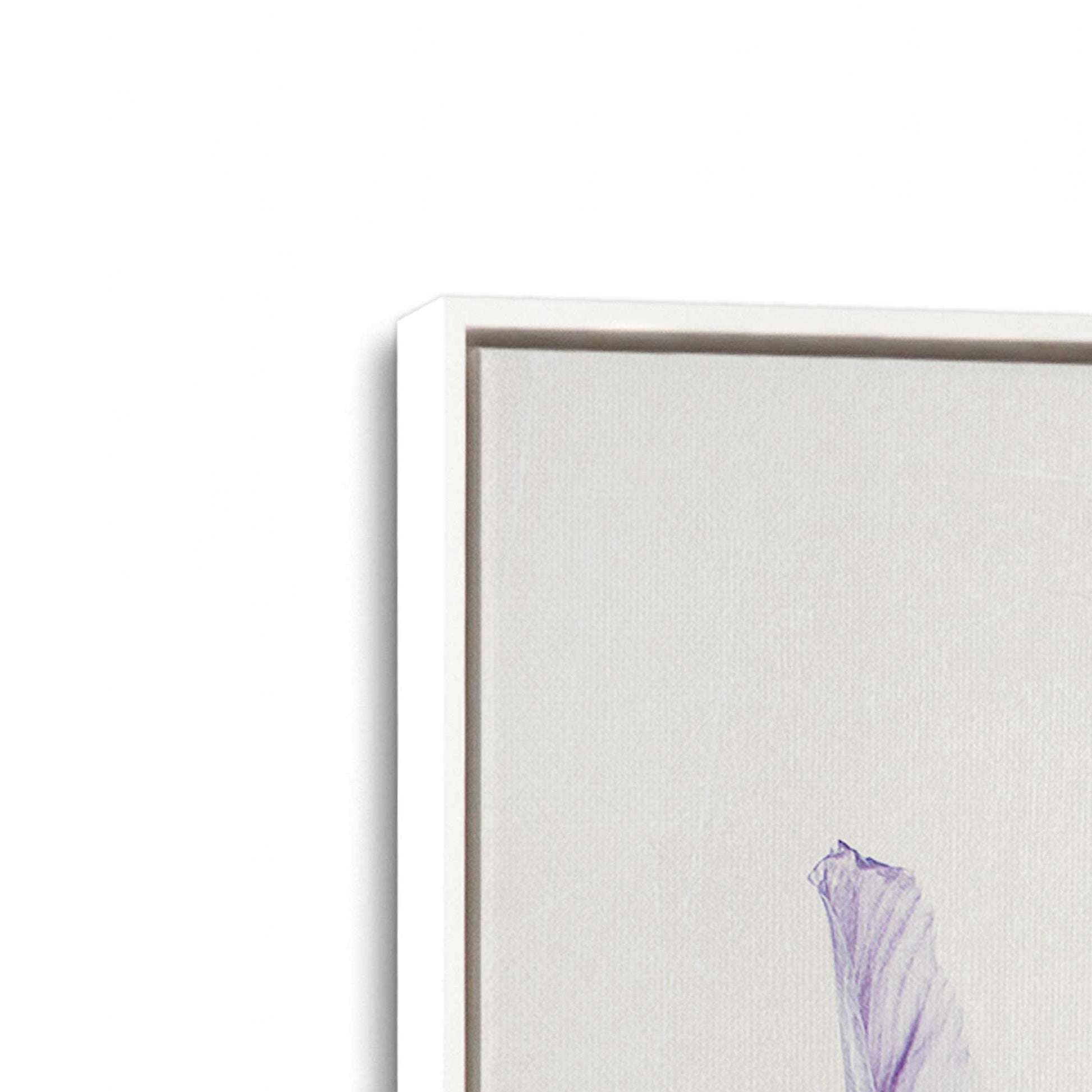[Color:Opaque White], Picture of art in a White frame at an angle