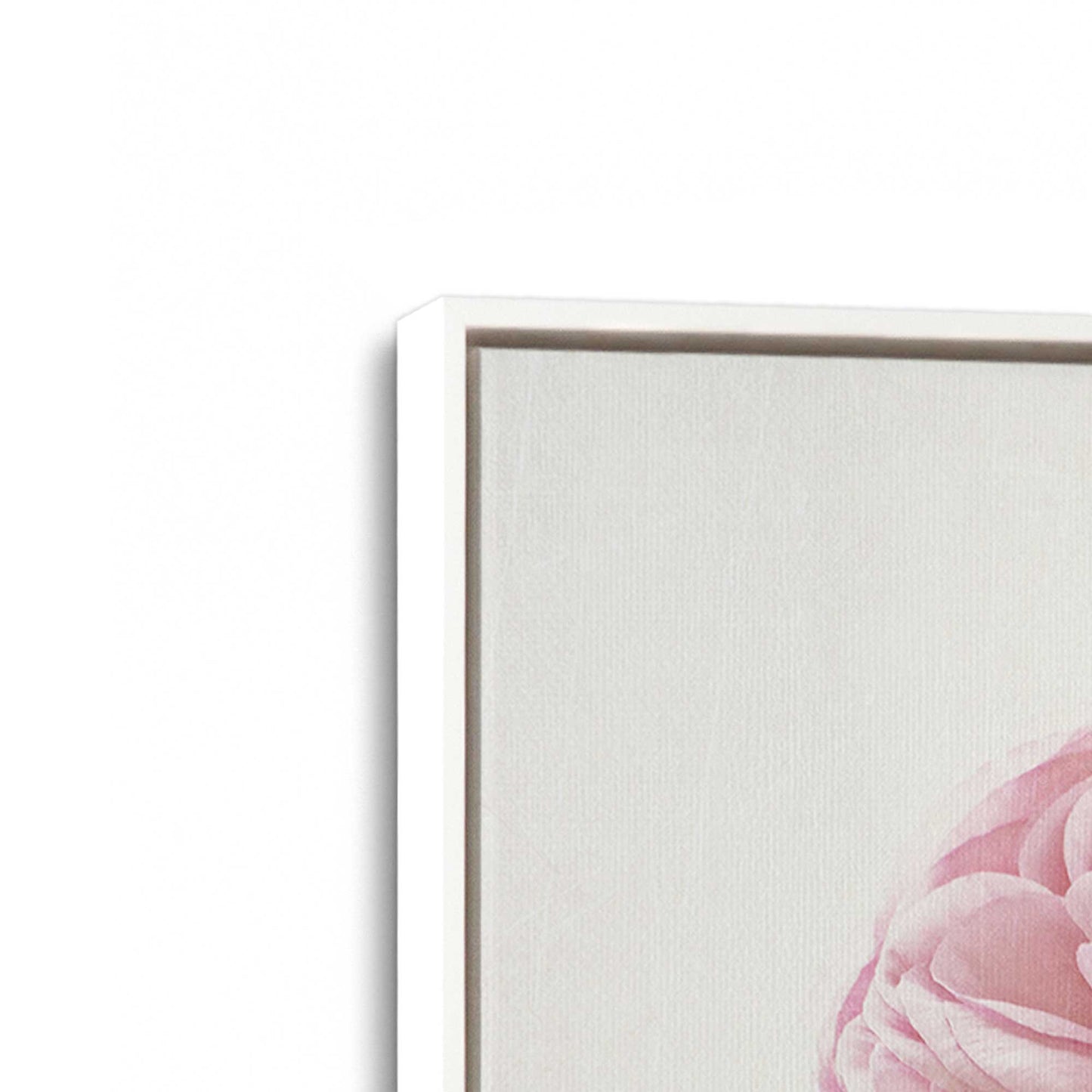 [Color:Opaque White], Picture of art in a White frame at an angle