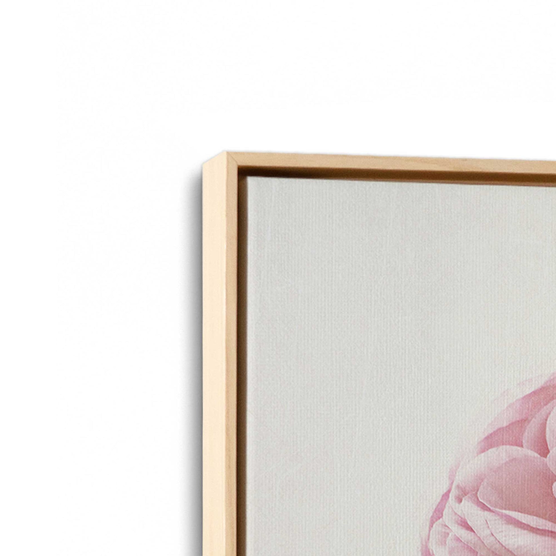 [Color:American Maple], Picture of art in a American Maple frame at an angle