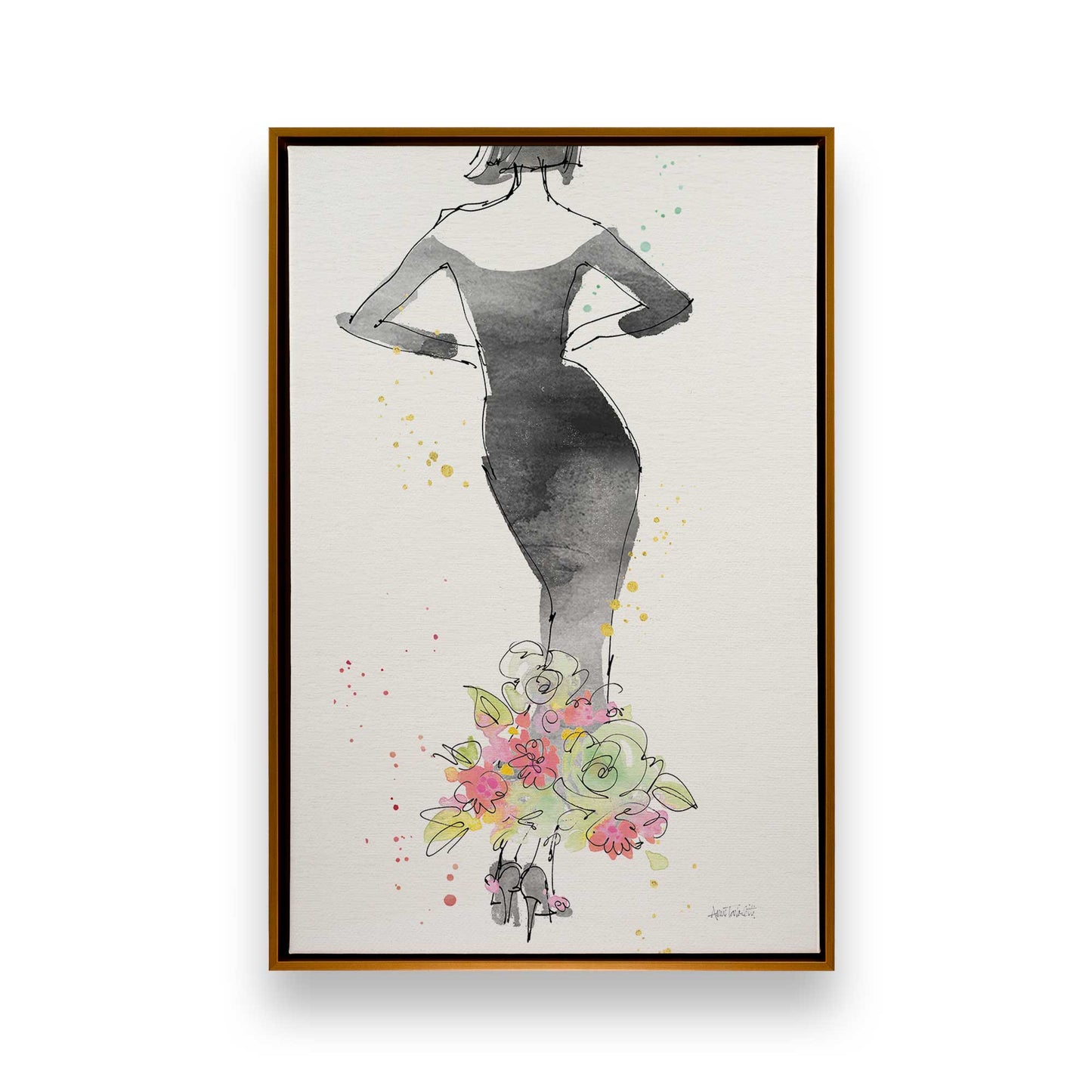 [Color:Polished Gold], Picture of art in a Polished Gold frame