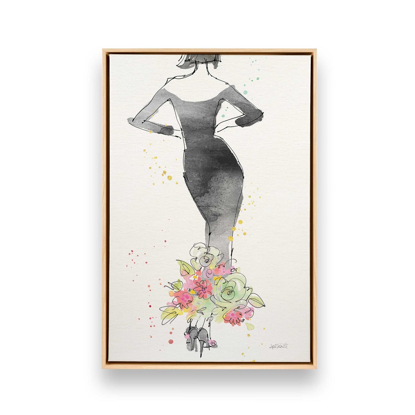 [Color:American Maple], Picture of art in a American Maple frame