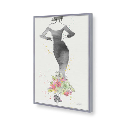 [Color:Polished Chrome], Picture of art in a Polished Chrome frame of the corner