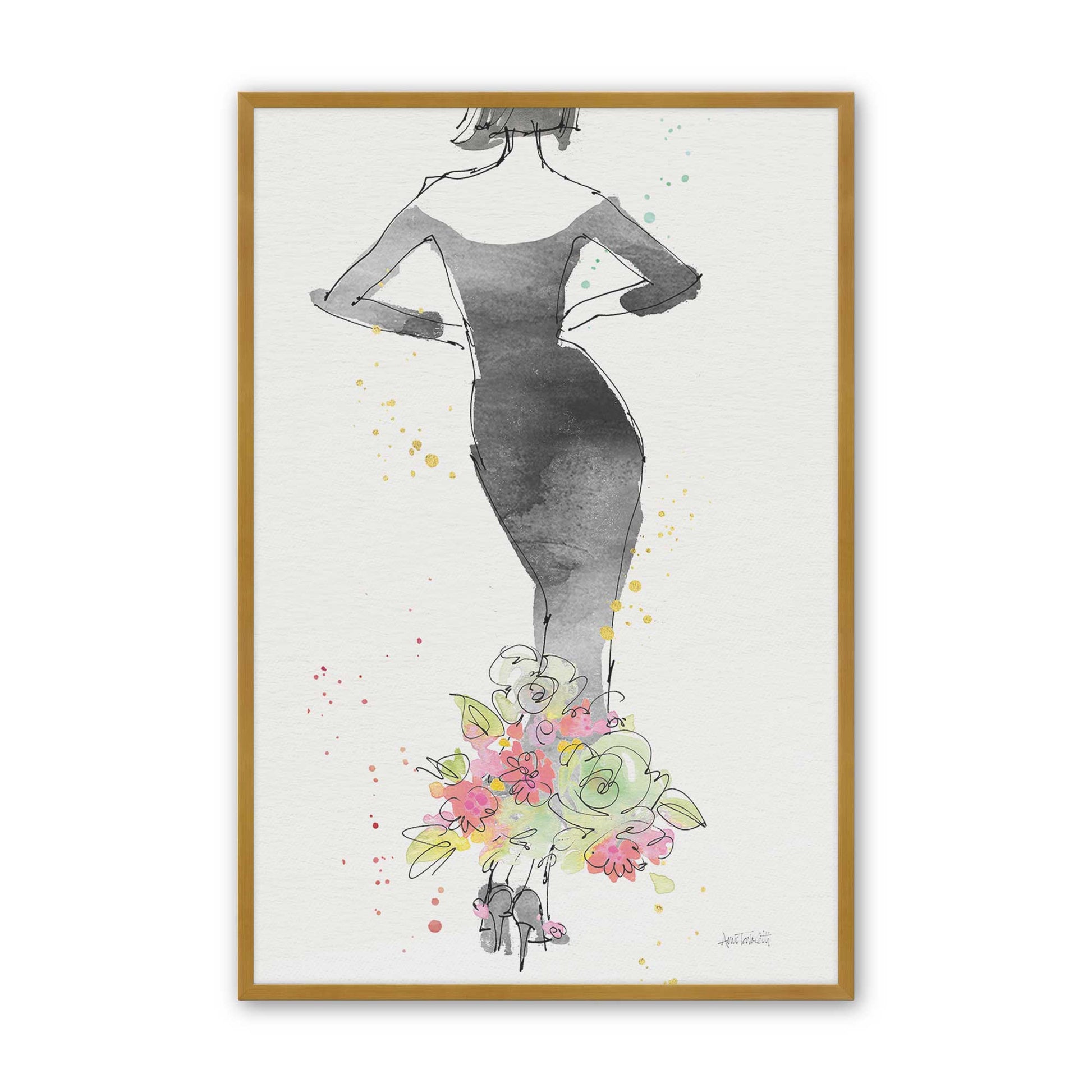 [Color:Polished Gold], Picture of art in a Polished Gold frame