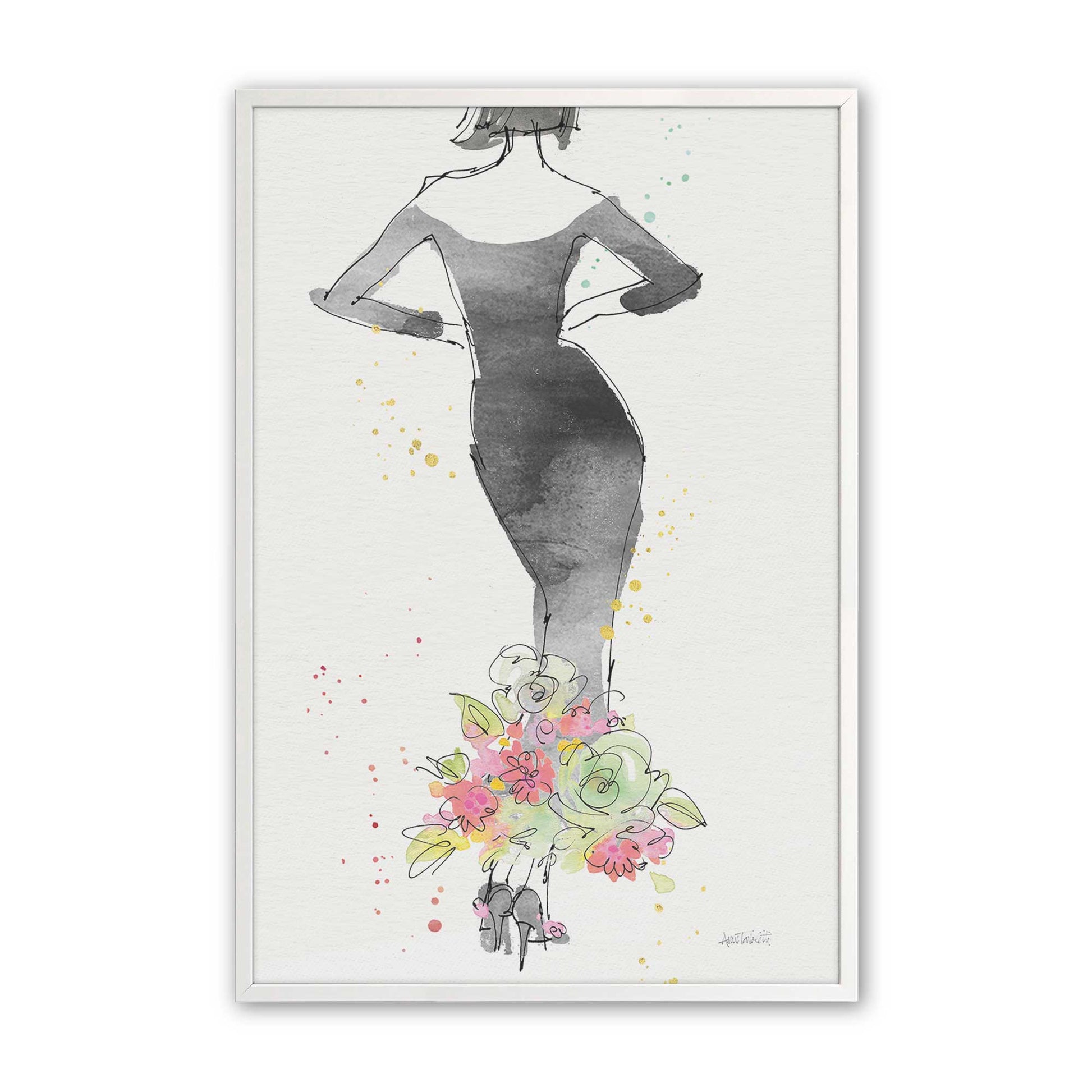[Color:Opaque White], Picture of art in a Opaque White frame