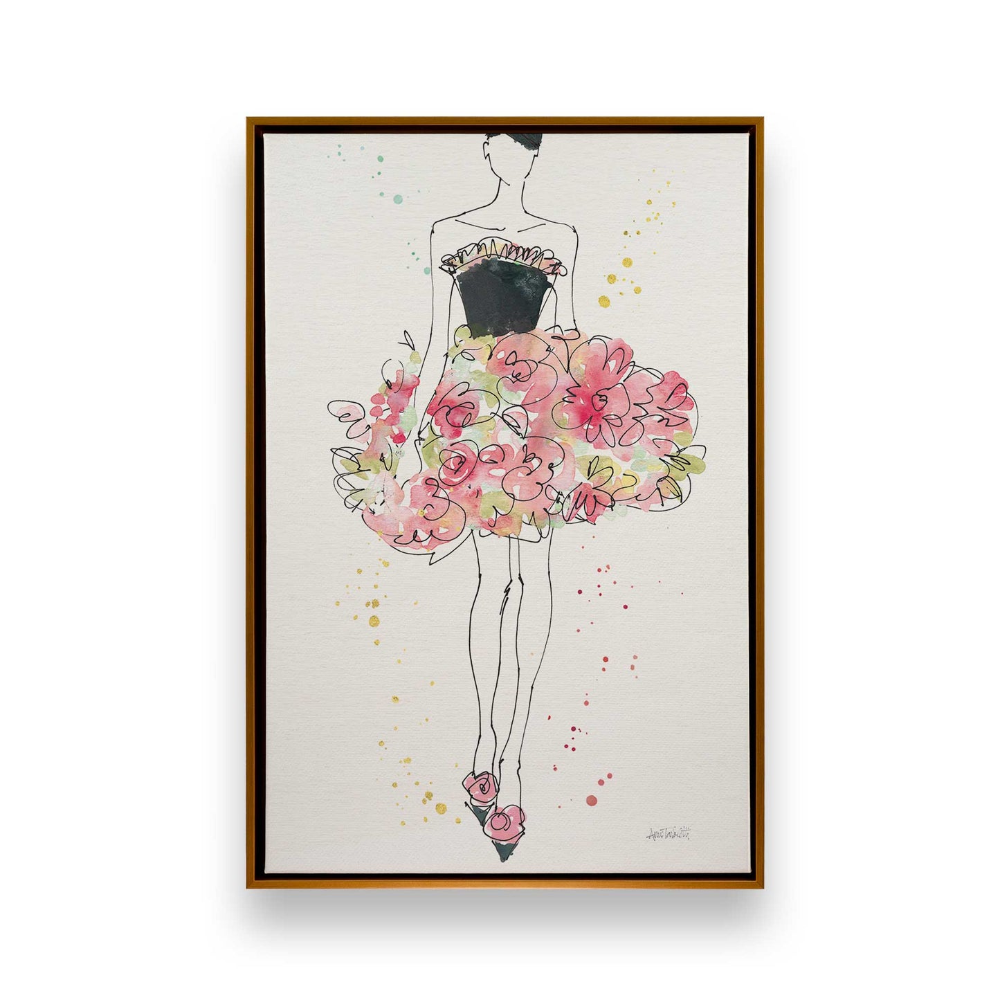 [Color:Polished Gold], Picture of art in a Polished Gold frame