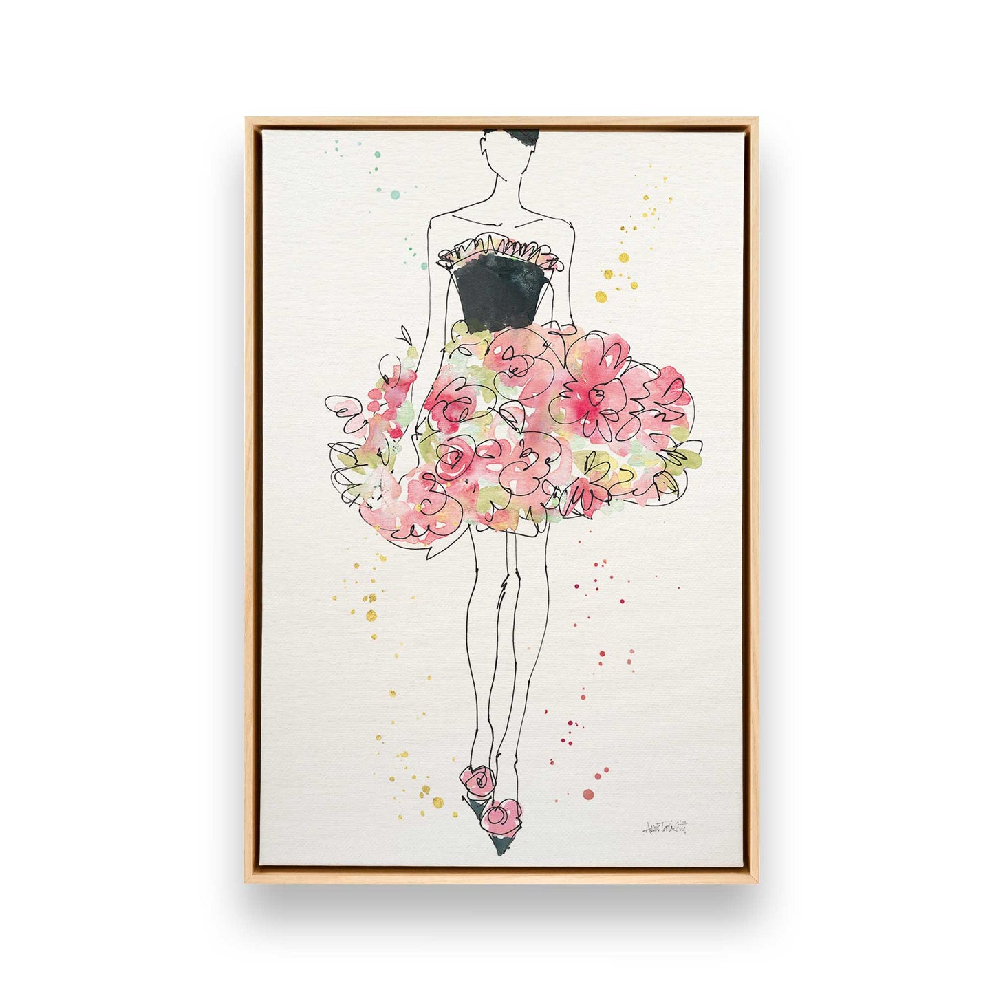 [Color:American Maple], Picture of art in a American Maple frame