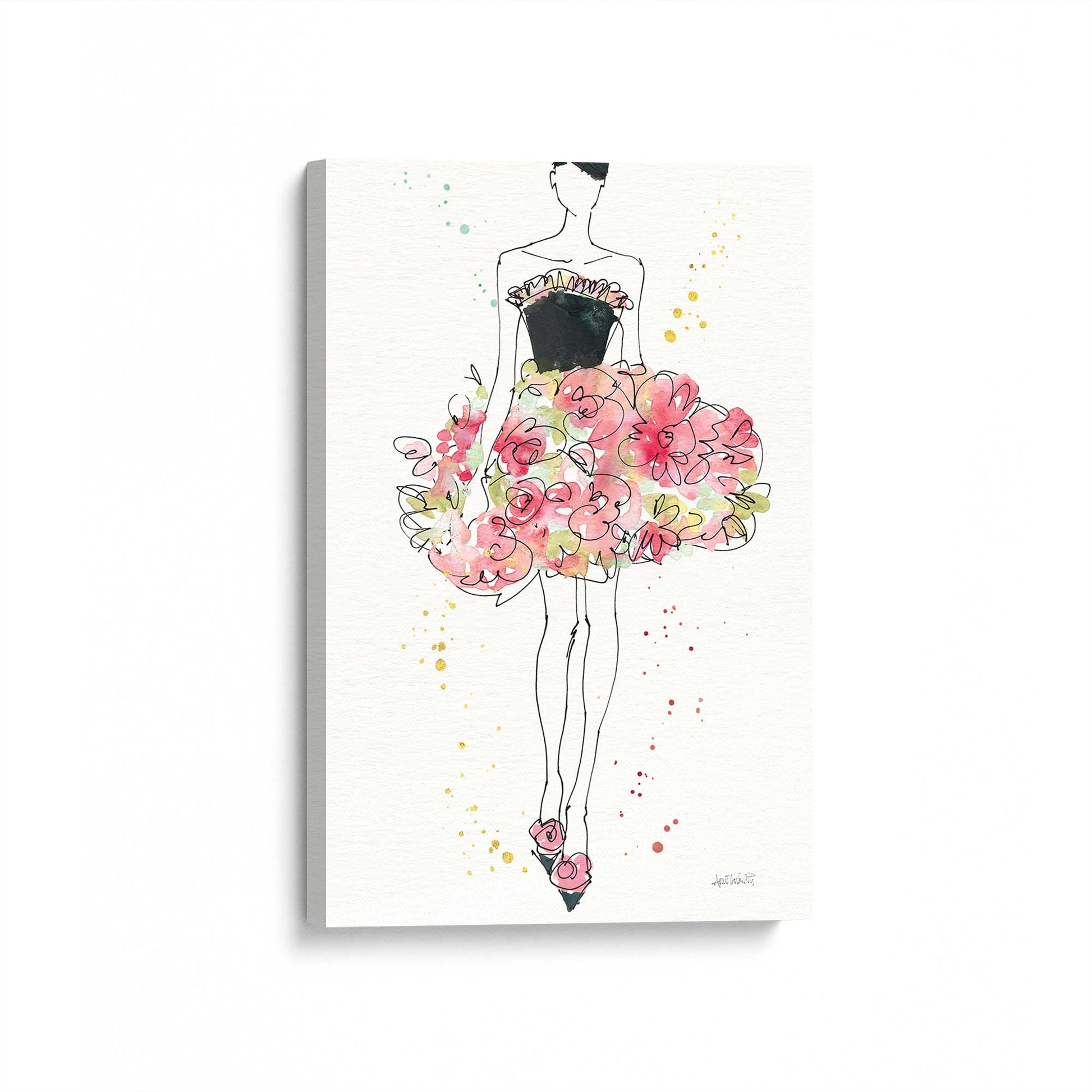 [Color:Stretched Canvas], Picture of art at an angle