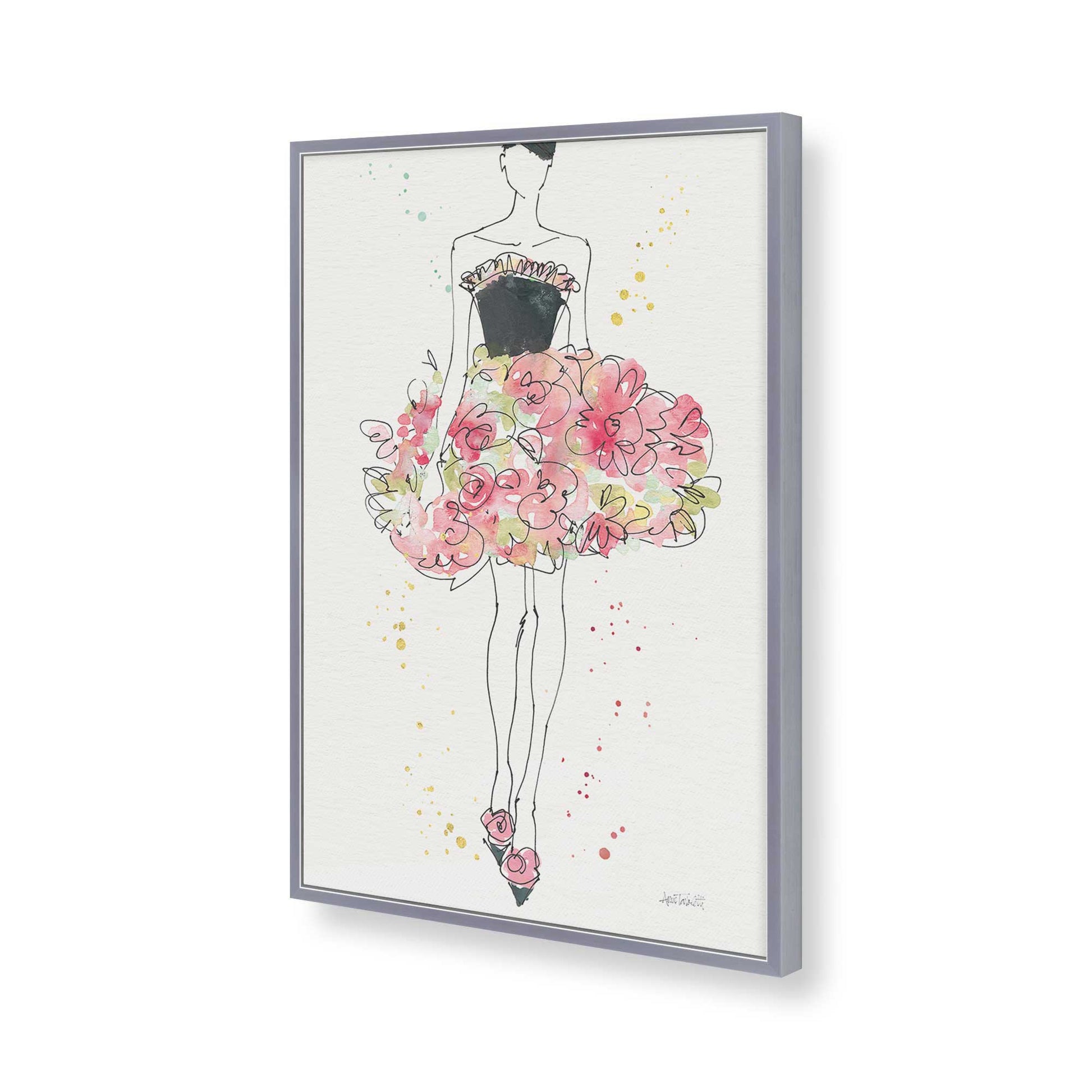 [Color:Polished Chrome], Picture of art in a Polished Chrome frame of the corner