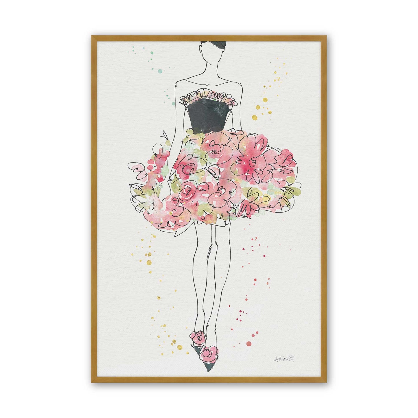 [Color:Polished Gold], Picture of art in a Polished Gold frame