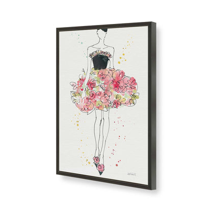 [Color:Satin Black], Picture of art in a Satin Black frame of the corner