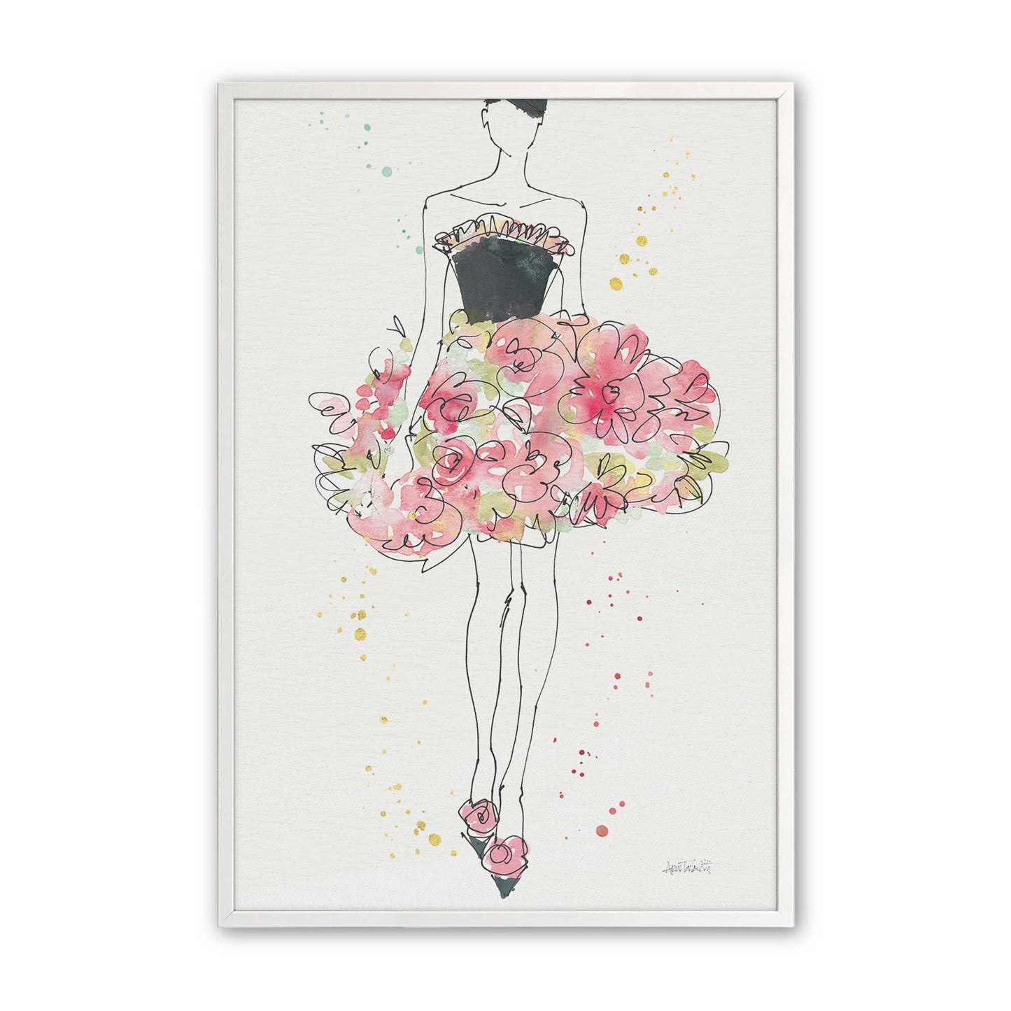 [Color:Opaque White], Picture of art in a Opaque White frame
