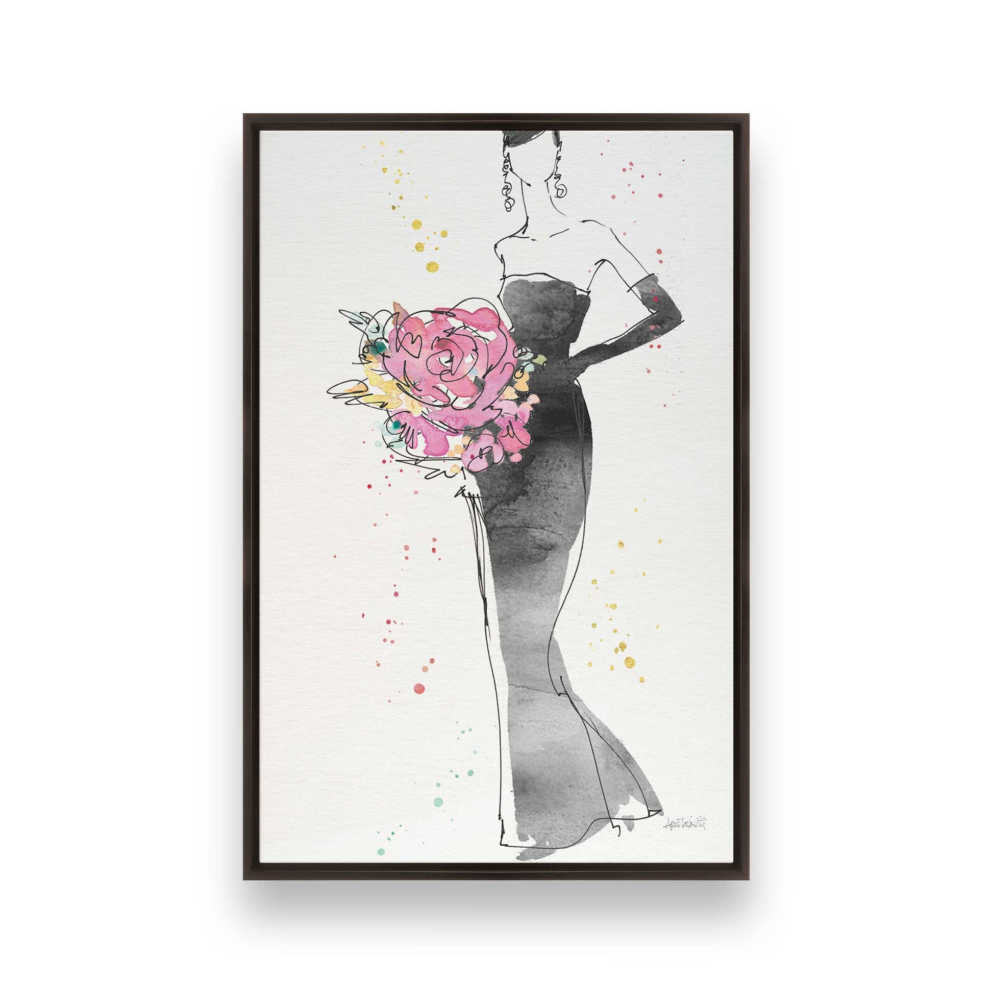 [Color:Espresso], Picture of art in a Espresso frame