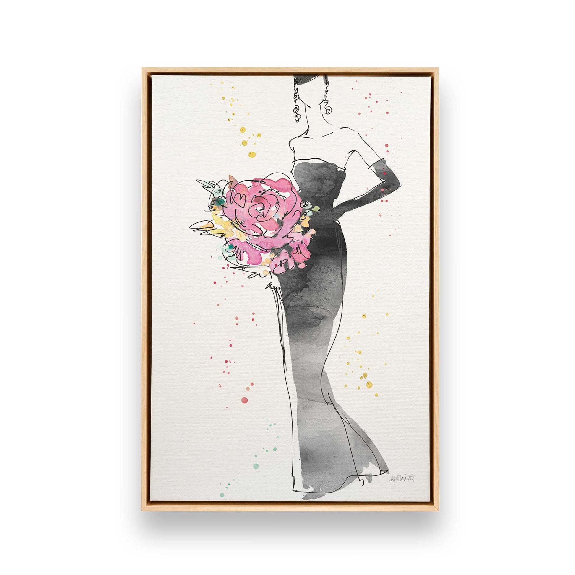 [Color:American Maple], Picture of art in a American Maple frame