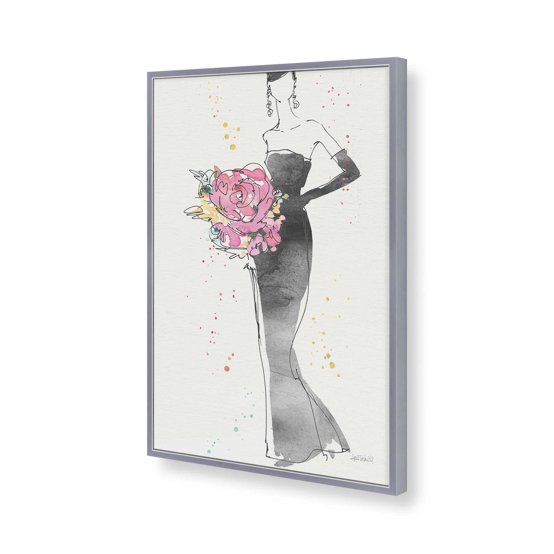 [Color:Polished Chrome], Picture of art in a Polished Chrome frame of the corner