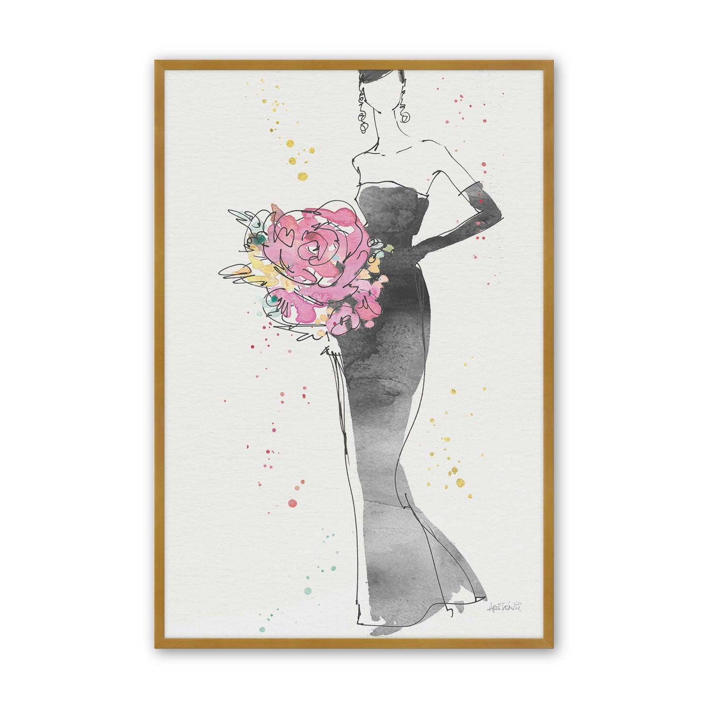 [Color:Polished Gold], Picture of art in a Polished Gold frame