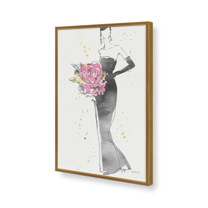 [Color:Polished Gold], Picture of art in a Polished Gold frame of the corner