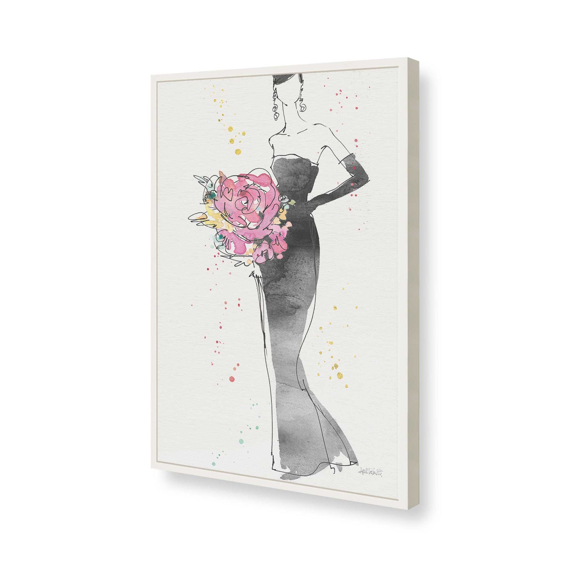 [Color:Opaque White], Picture of art in a Opaque White frame of the corner
