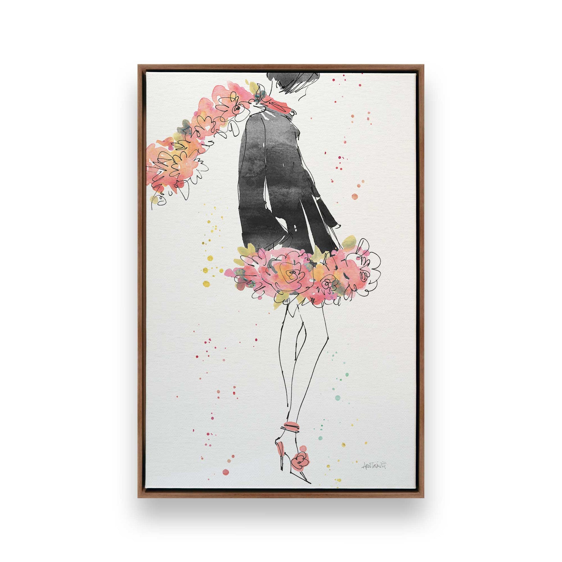 [Color:Walnut], Picture of art in a Walnut frame