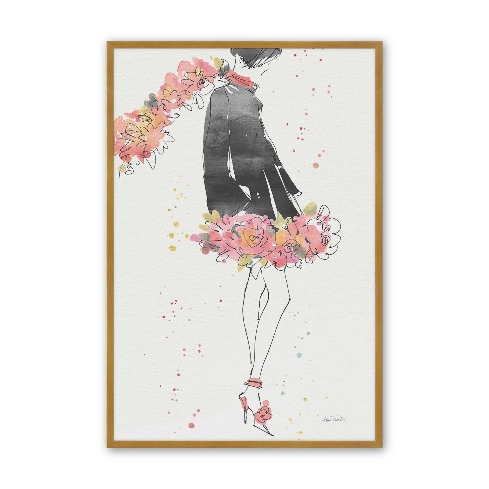 [Color:Polished Gold], Picture of art in a Polished Gold frame