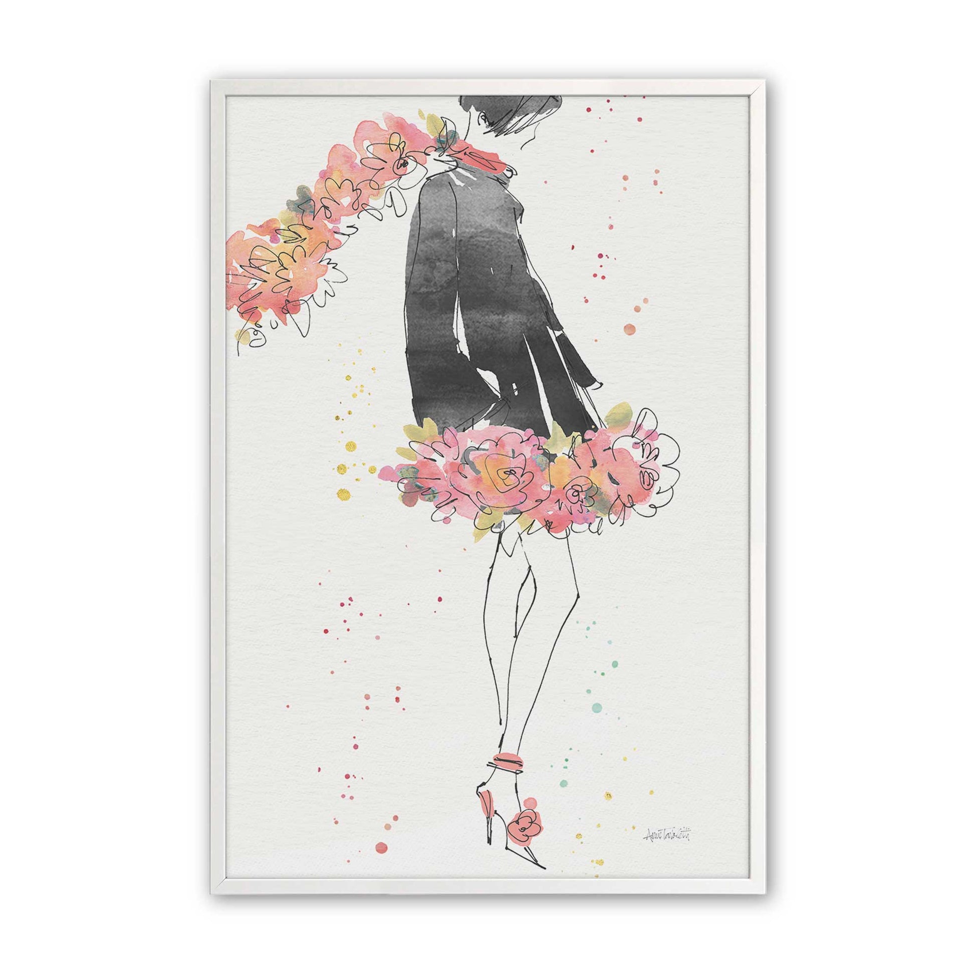 [Color:Opaque White], Picture of art in a Opaque White frame