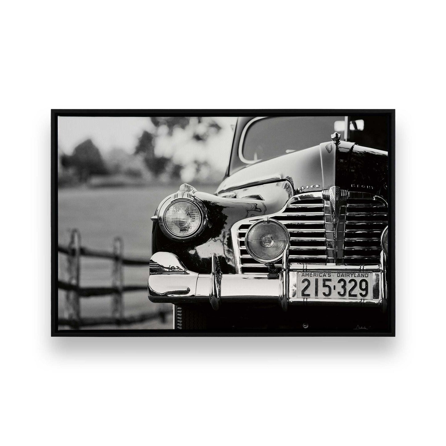 [Color:Satin Black], Picture of art in a Satin Black frame