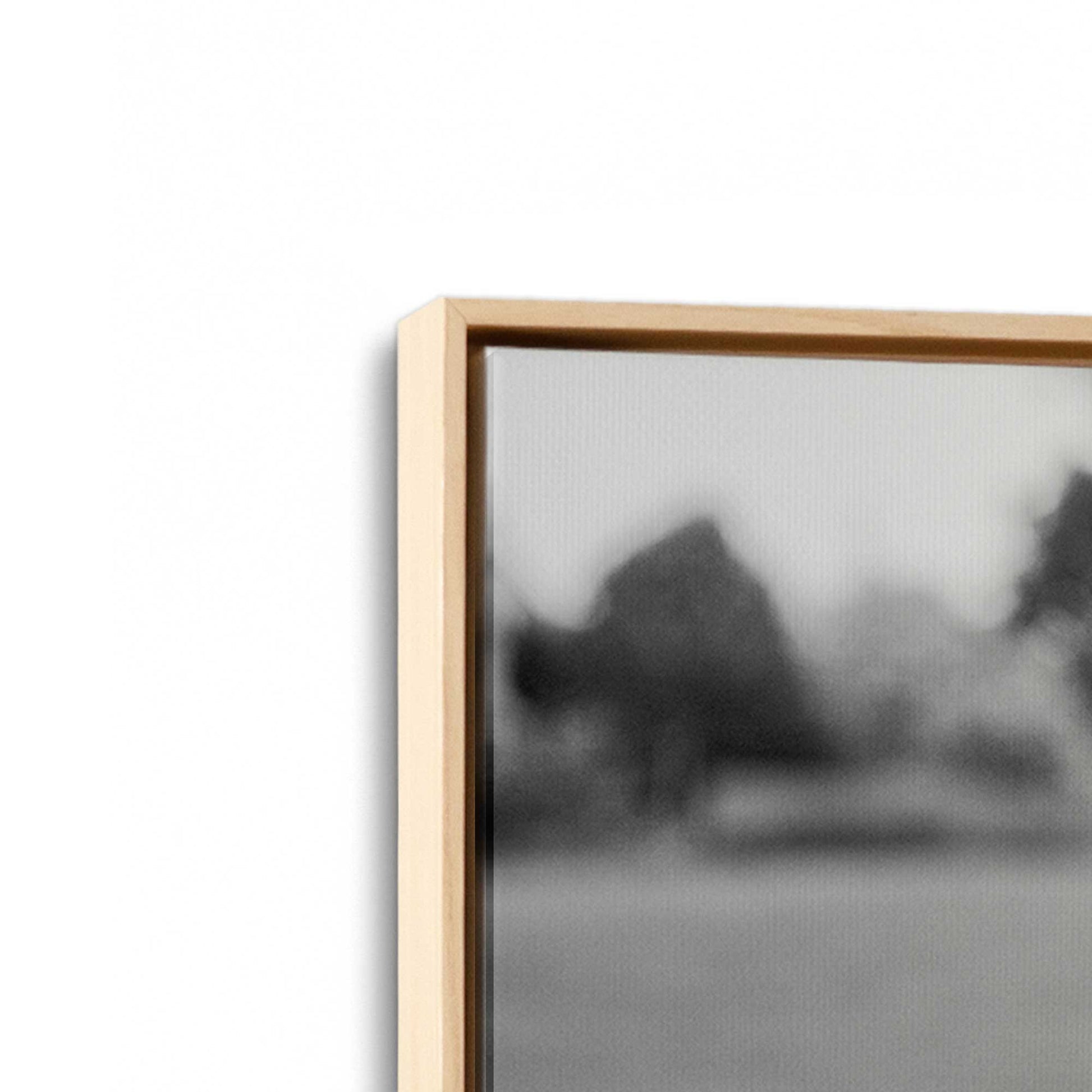 [Color:American Maple], Picture of art in a American Maple frame at an angle