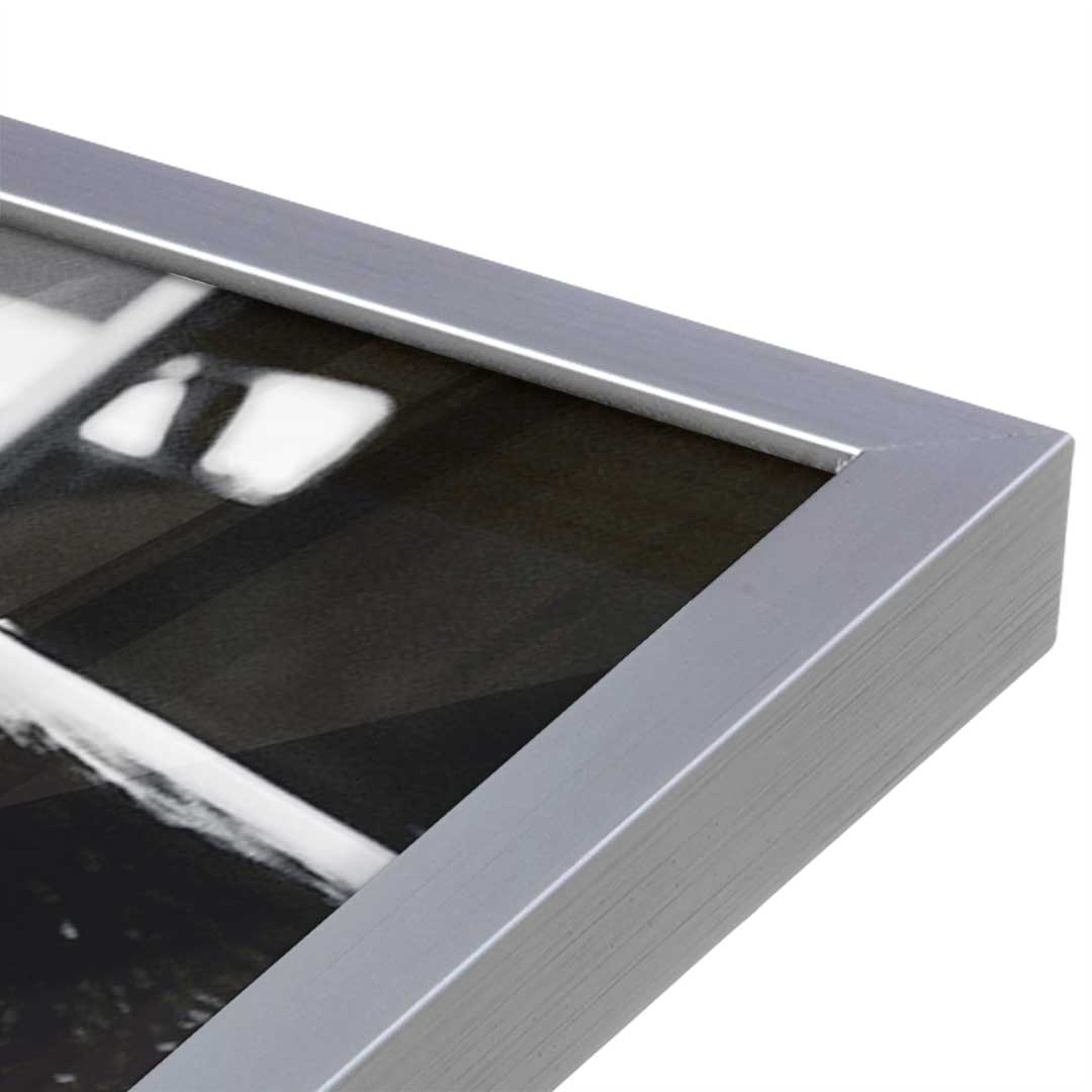 [Color:Polished Chrome], Picture of art in a Polished Chrome frame at an angle