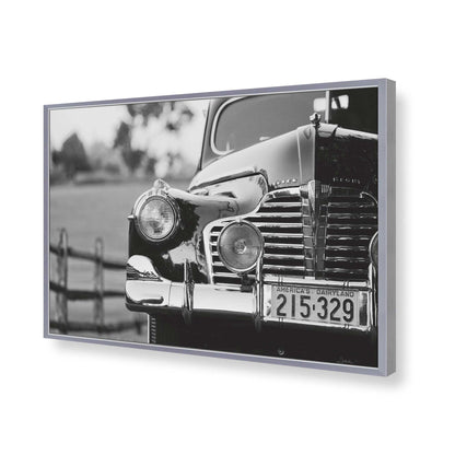 [Color:Polished Chrome], Picture of art in a Polished Chrome frame of the corner