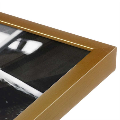 [Color:Polished Gold], Picture of art in a Polished Gold frame at an angle