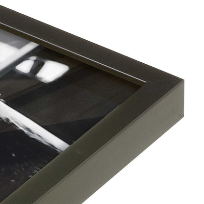 [Color:Satin Black], Picture of art in a Satin Black frame at an angle