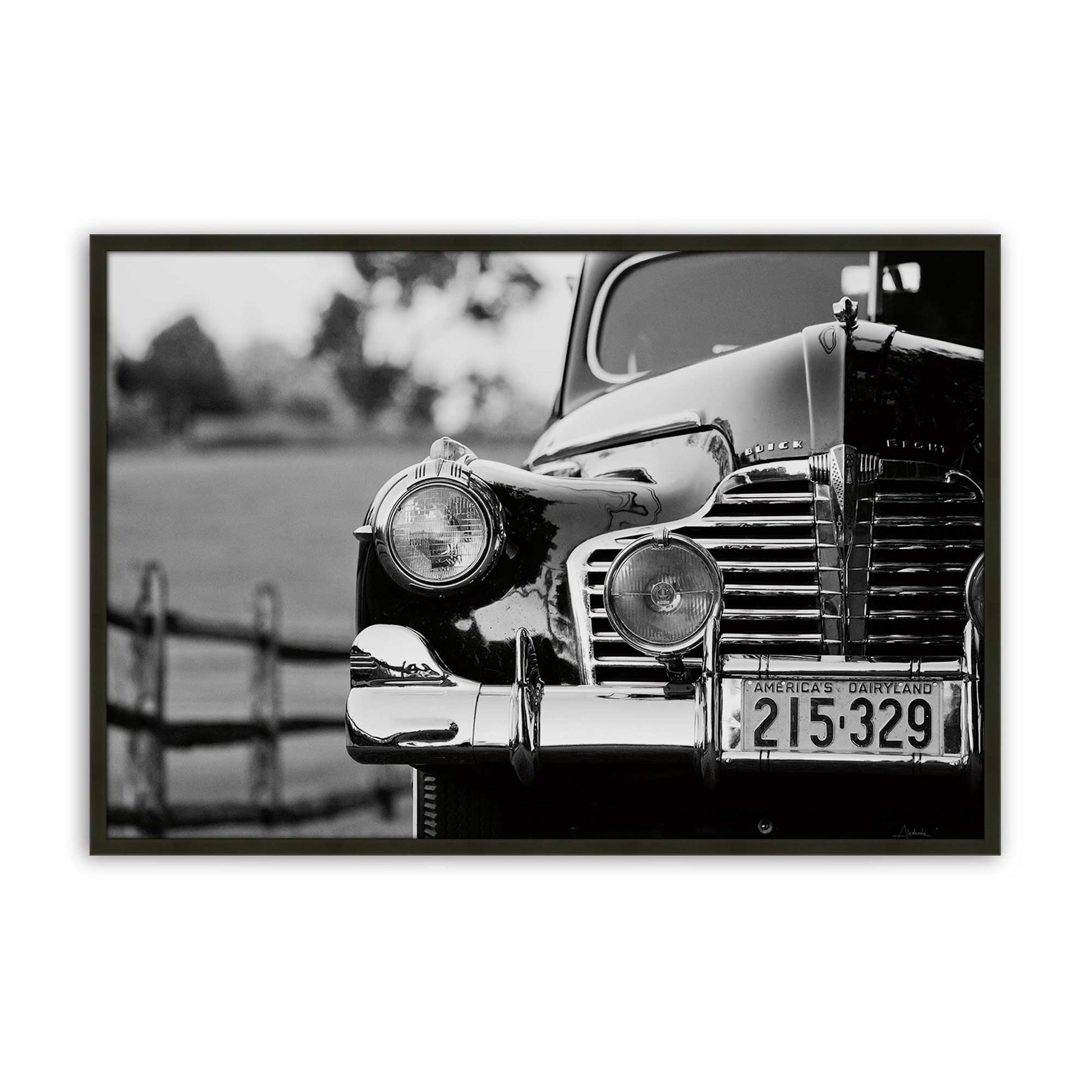 [Color:Satin Black], Picture of art in a Satin Black frame