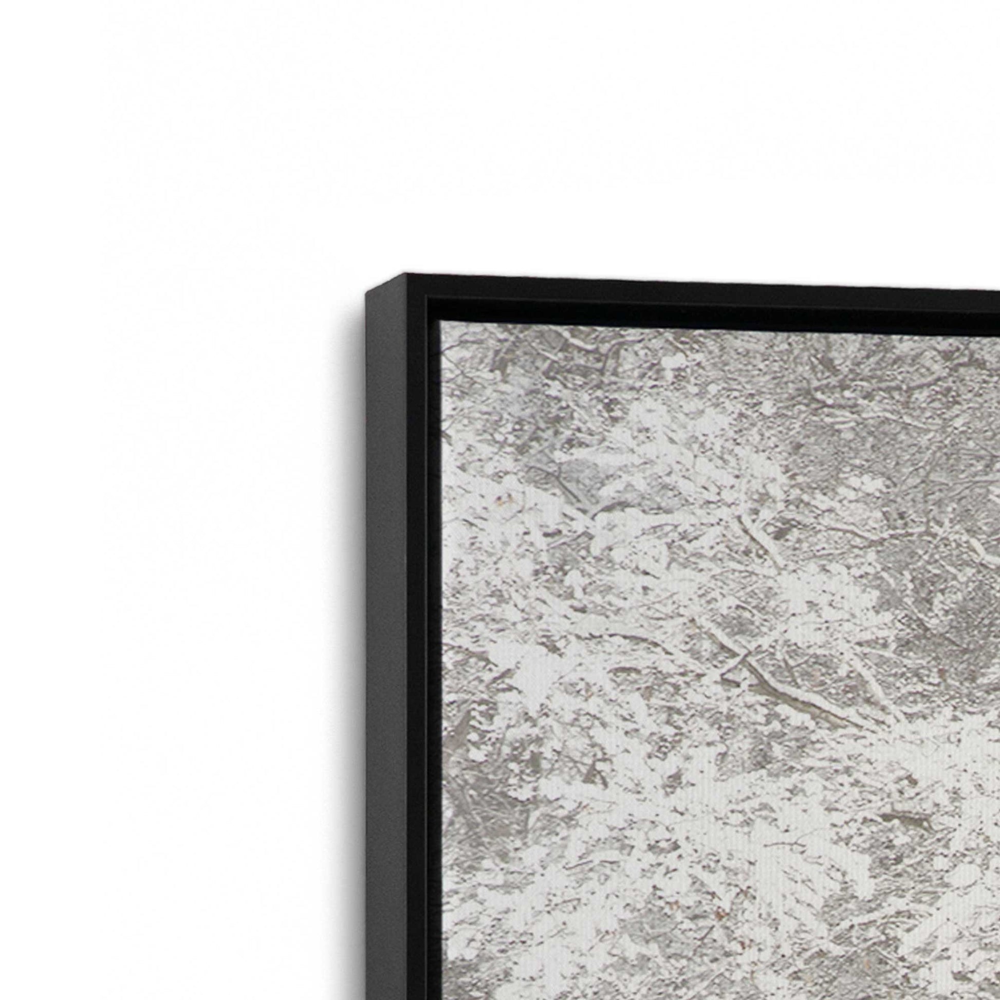 [Color:Satin Black], Picture of art in a Satin Black frame at an angle