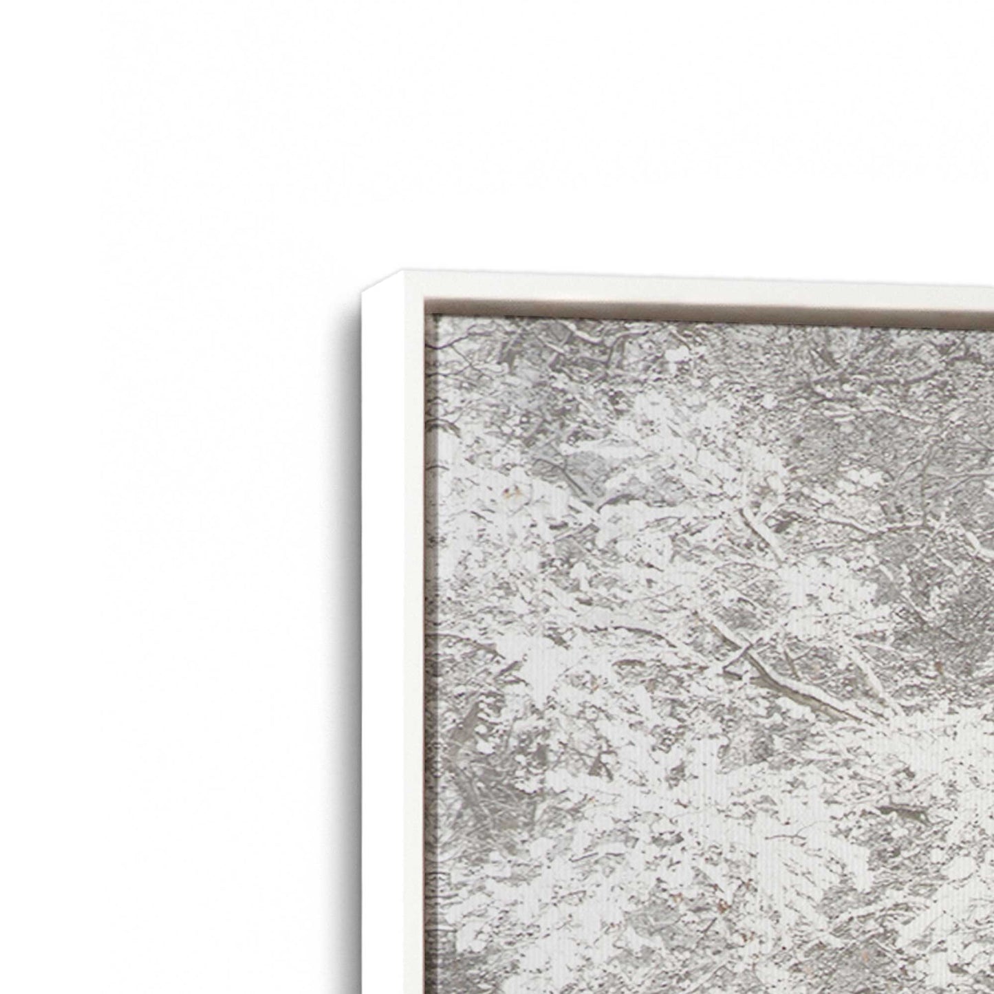 [Color:Opaque White], Picture of art in a White frame at an angle