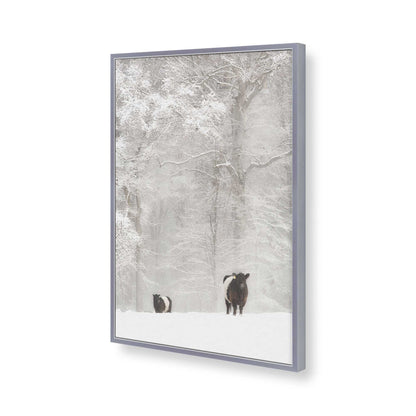 [Color:Polished Chrome], Picture of art in a Polished Chrome frame of the corner