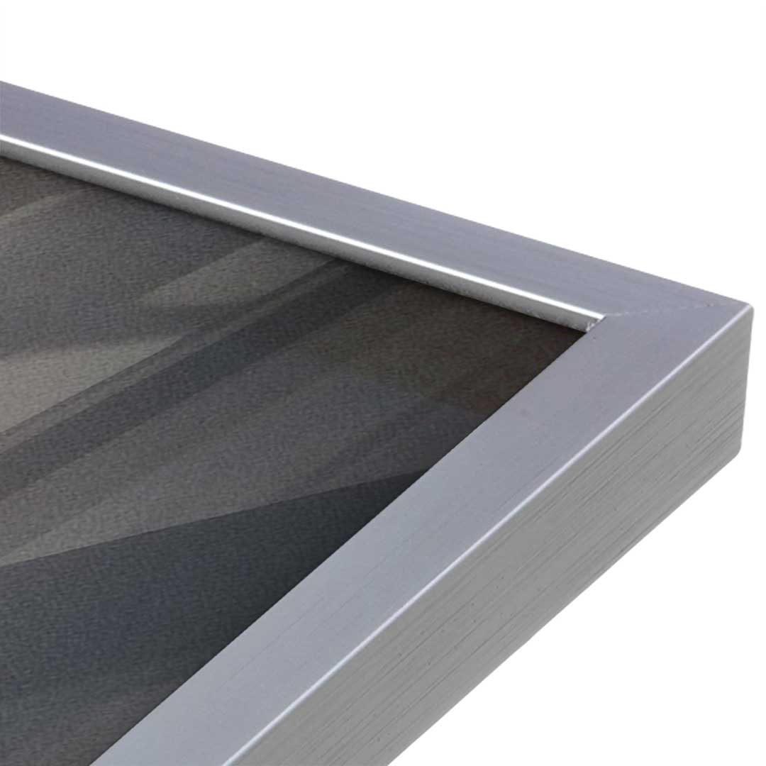 [Color:Polished Chrome], Picture of art in a Polished Chrome frame at an angle