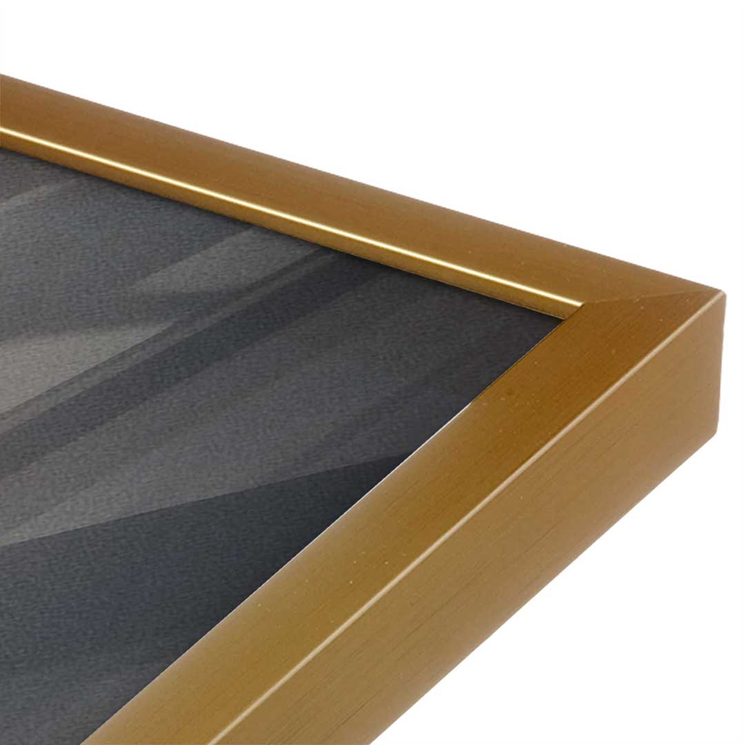 [Color:Polished Gold], Picture of art in a Polished Gold frame at an angle