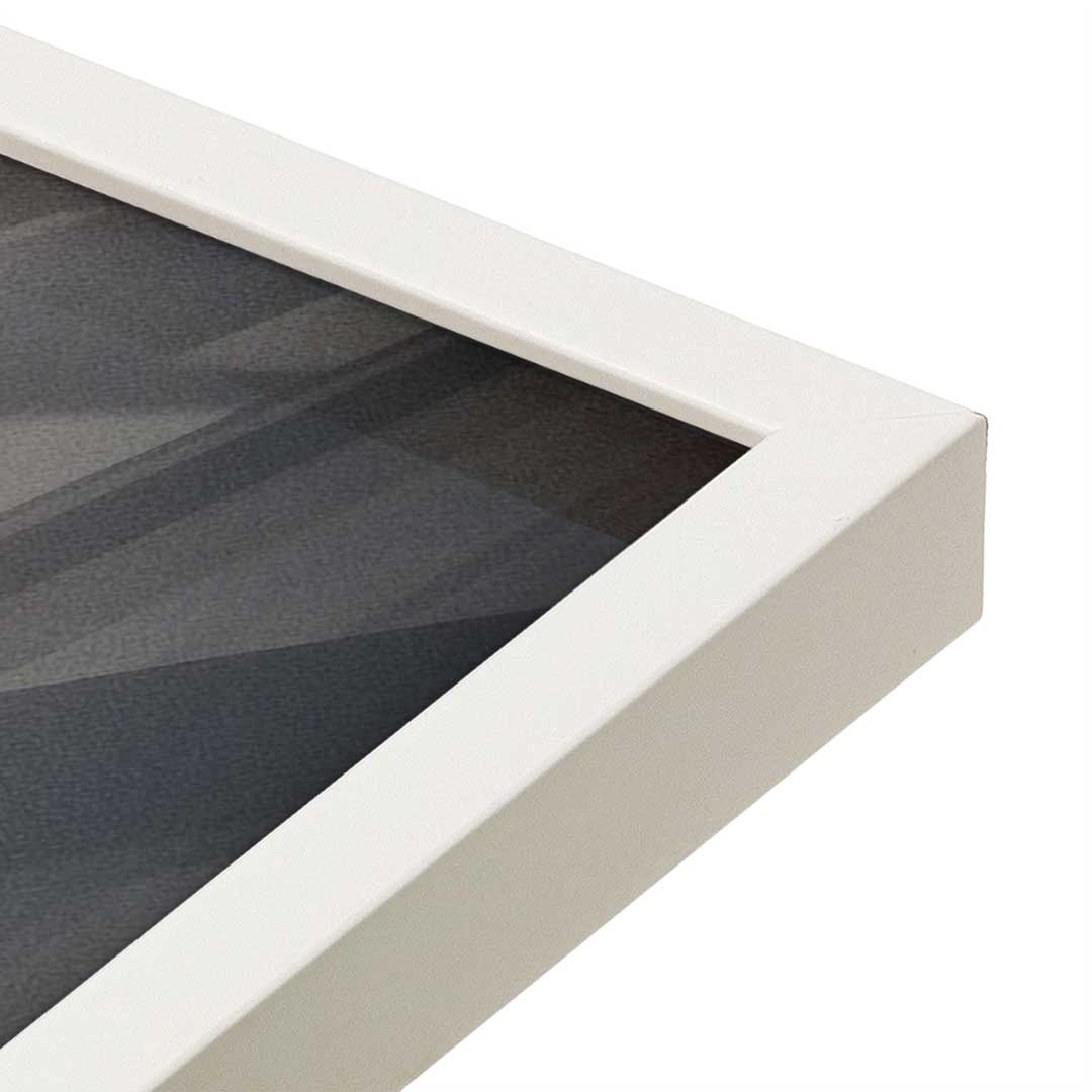 [Color:Opaque White], Picture of art in a Opaque White frame at an angle
