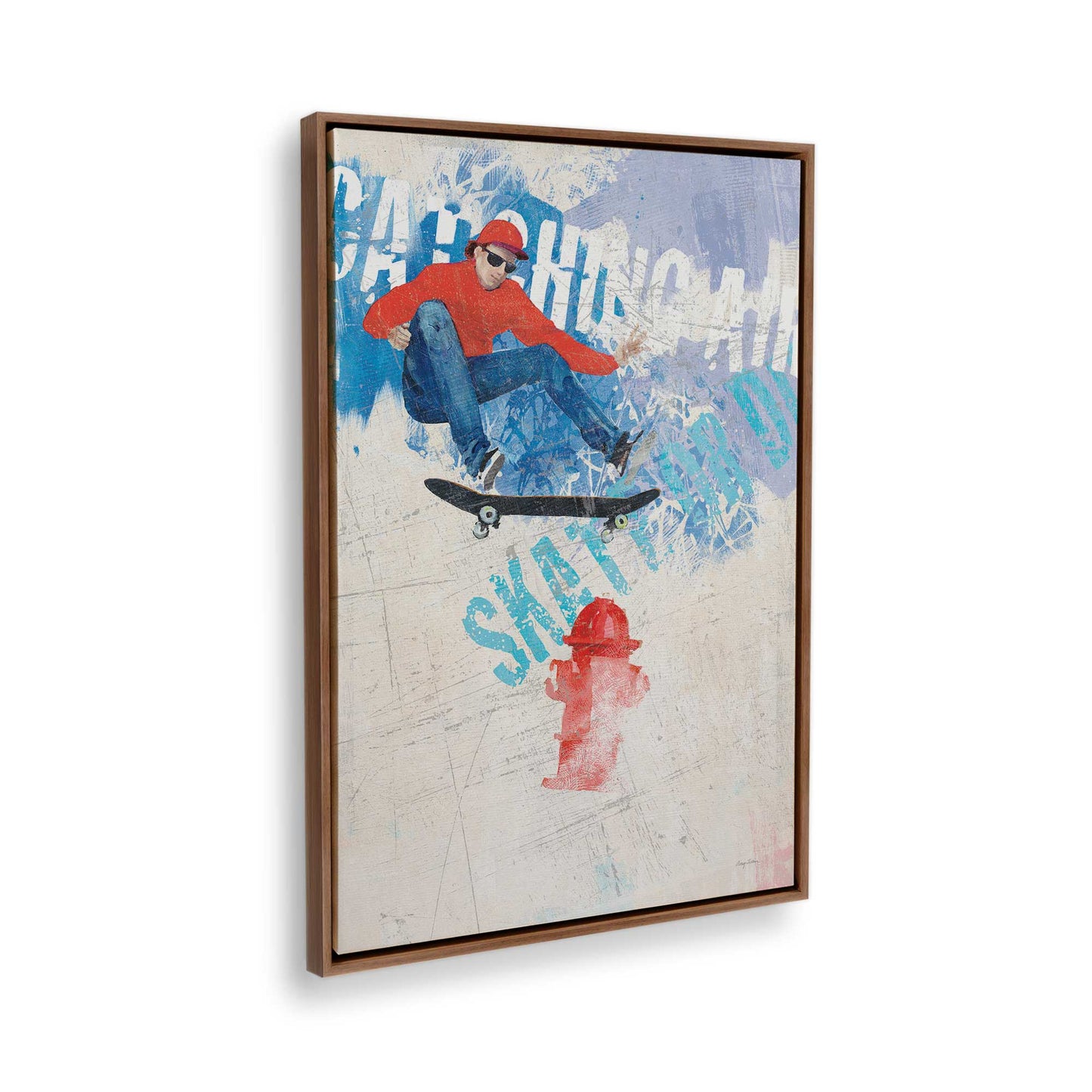 [Color:Walnut], Picture of the corner of the art