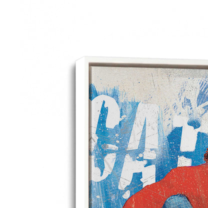 [Color:Opaque White], Picture of art in a White frame at an angle