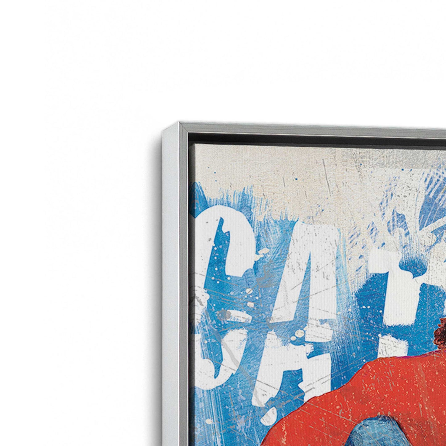 [Color:Polished Chrome], Picture of art in a Polished Chrome frame at an angle