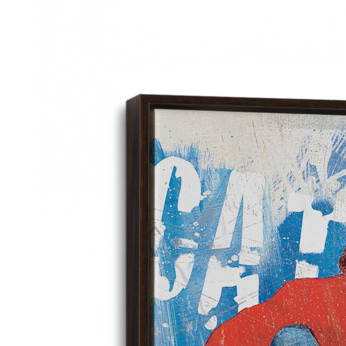 [Color:Espresso], Picture of art in a Espresso frame at an angle