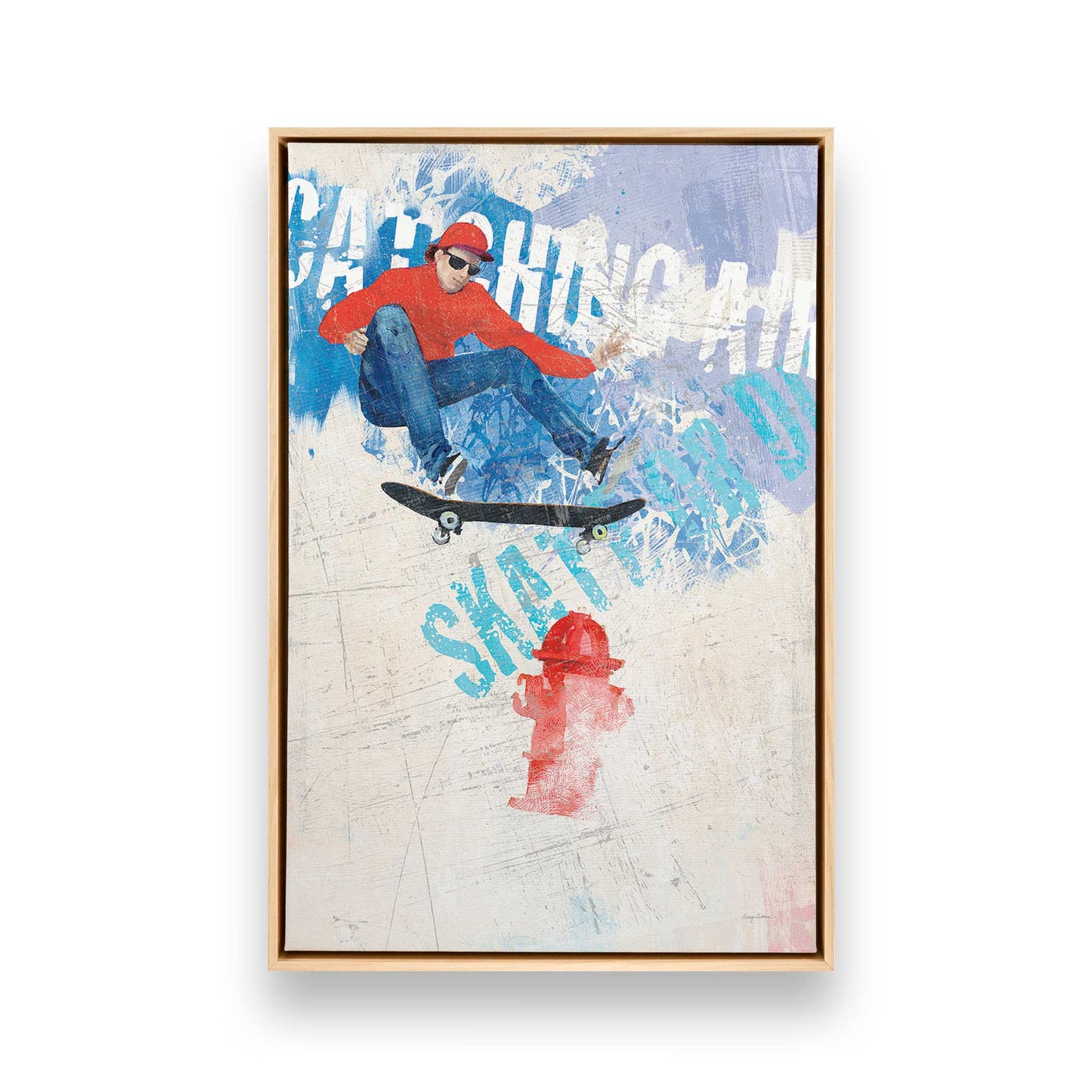 [Color:American Maple], Picture of art in a American Maple frame