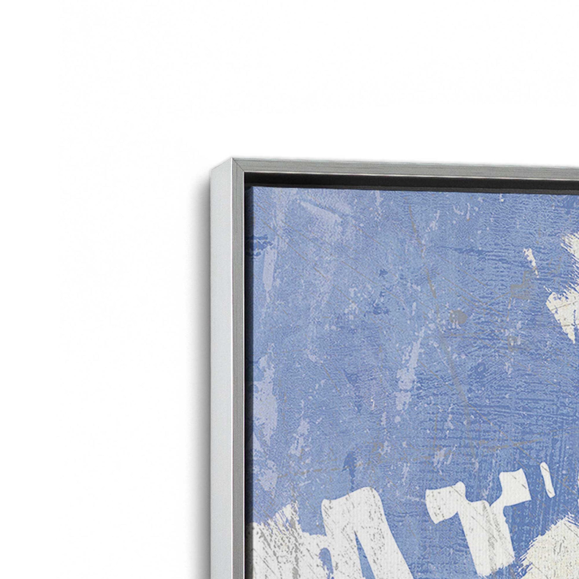 [Color:Polished Chrome], Picture of art in a Polished Chrome frame at an angle